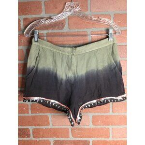 Topshop Embellished Sequin Tie Dye Shorts Pockets Women Size 6